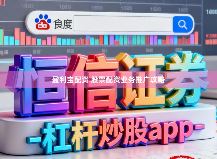 盈利宝配资 股票配资业务推广攻略